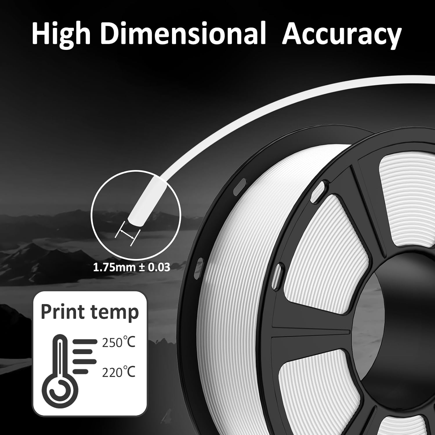 Thumbnail 1 de GEEETECH PETG Filament 1,75 mm – 1 kg, trocken verpackt, kompatibel mit den meisten FDM-Druckern