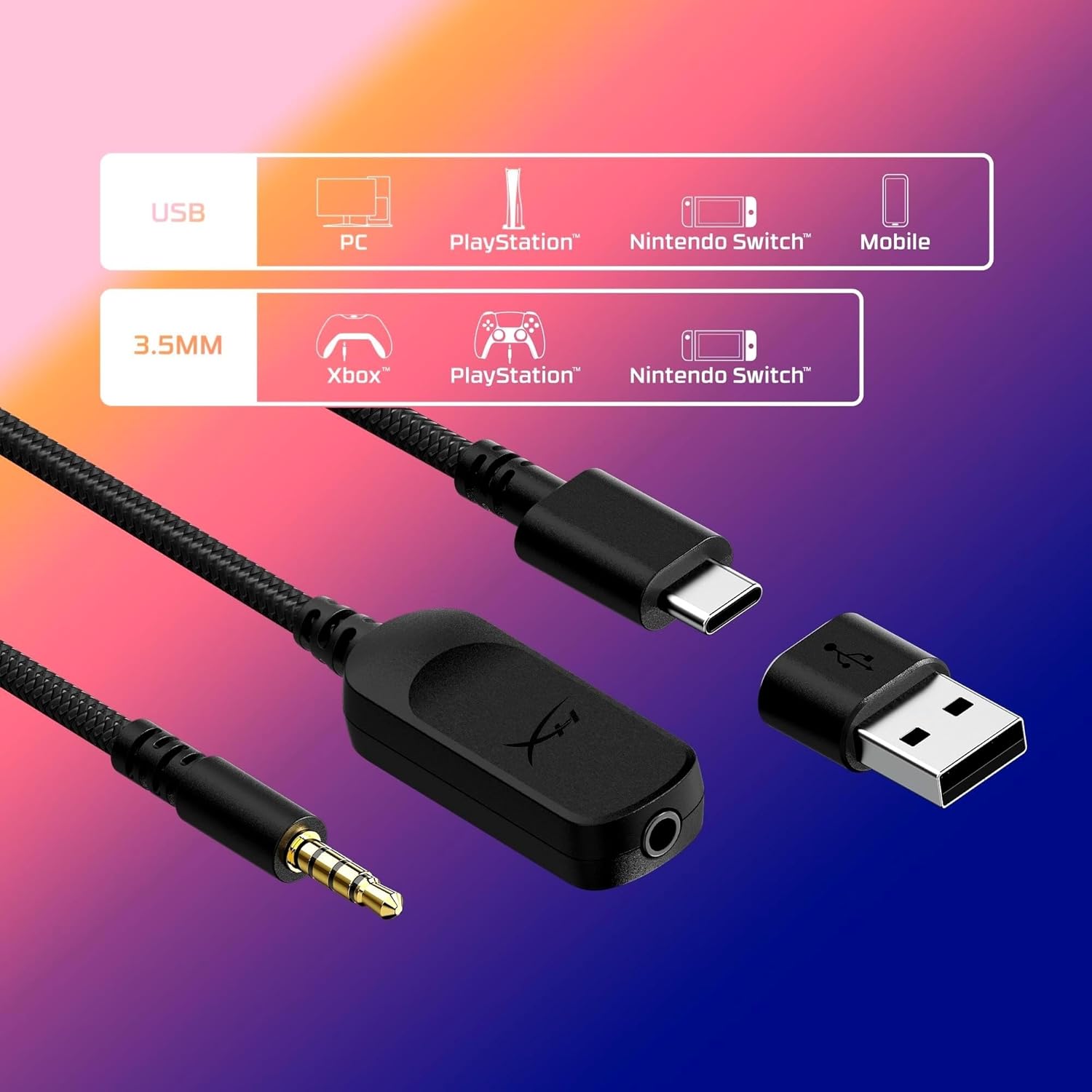 Thumbnail 4 de HyperX Cloud III kabelgebundenes Gaming-Headset (PC, PS5, Xbox Series X|S) mit 53-mm-Treibern, DTS und 10-mm-Mikrofon