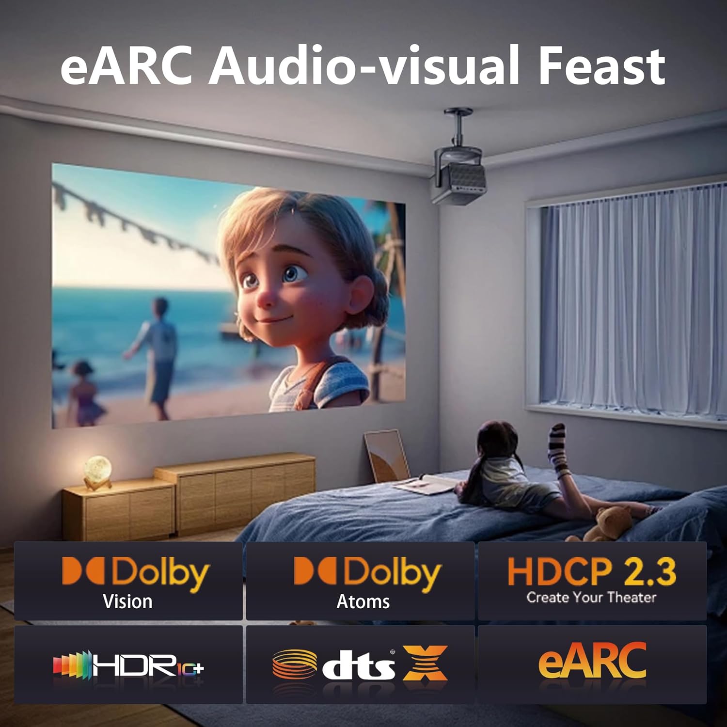 Thumbnail 4 de Anehmeta 8K Glasfaser HDMI 2.1 Kabel 10 m (48 Gbps) mit eARC/HDCP 2.3 – Weiß