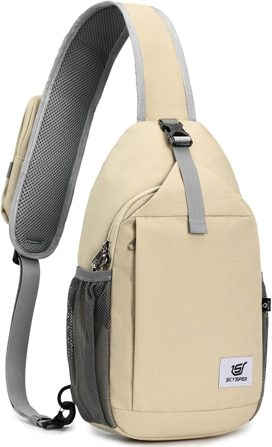 Detalle de SKYSPER Sling Bag RFID Cross Body Recycled Travel Daypack