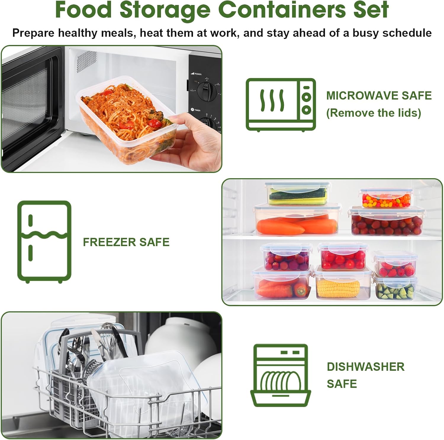 Thumbnail 5 de YASHE Food Storage Containers 8-piece set 1.5L