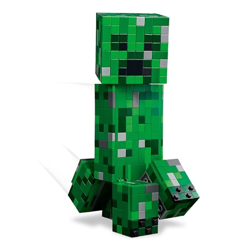Detalle 2 de LEGO Minecraft Creeper: Action Figure snodabile con scomparto segreto e TNT (21276)