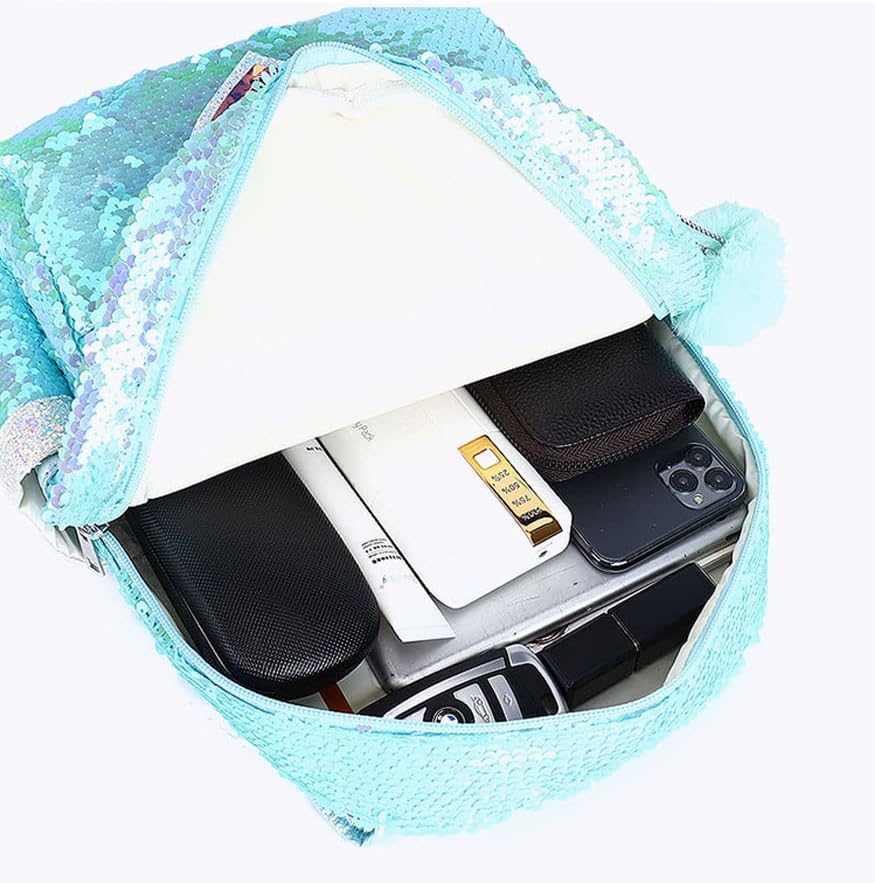 Thumbnail 4 de Zocnuio Sequin Star Heart Backpack for Girls – Glittery, Lightweight Daypack