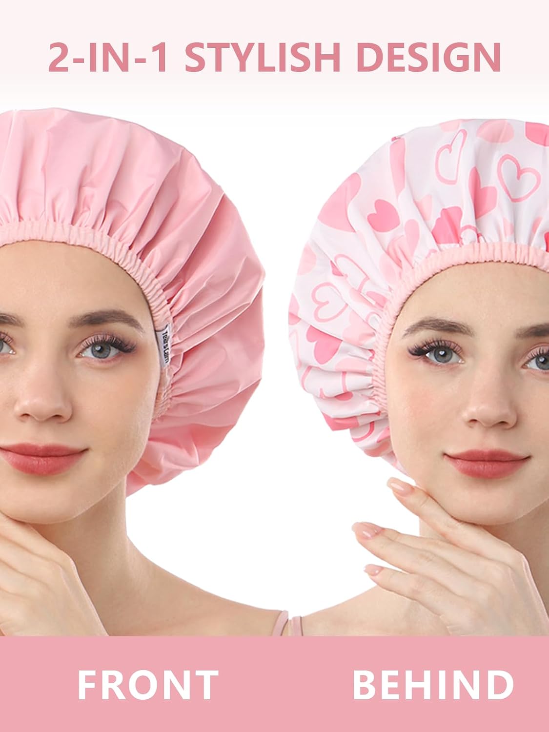 Detalle 2 de Years Calm Reusable Waterproof Shower Cap for Women