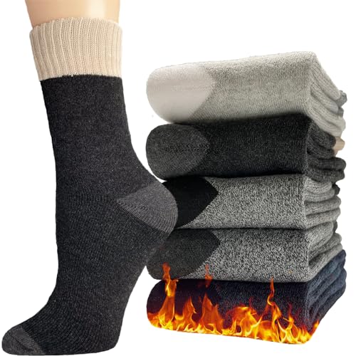 Detalle de Hocerlu Calcetines térmicos de lana 5 pares