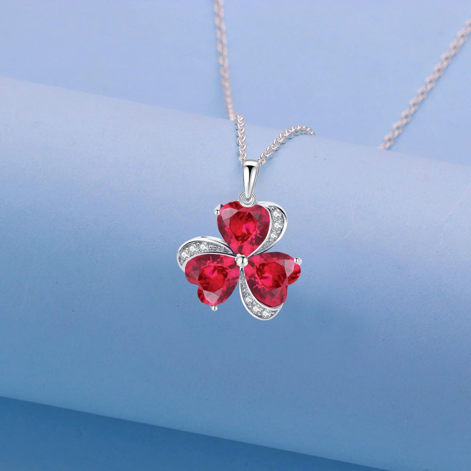 Thumbnail 4 de VONSSY Elegant Clover Pendant Necklace 🍀