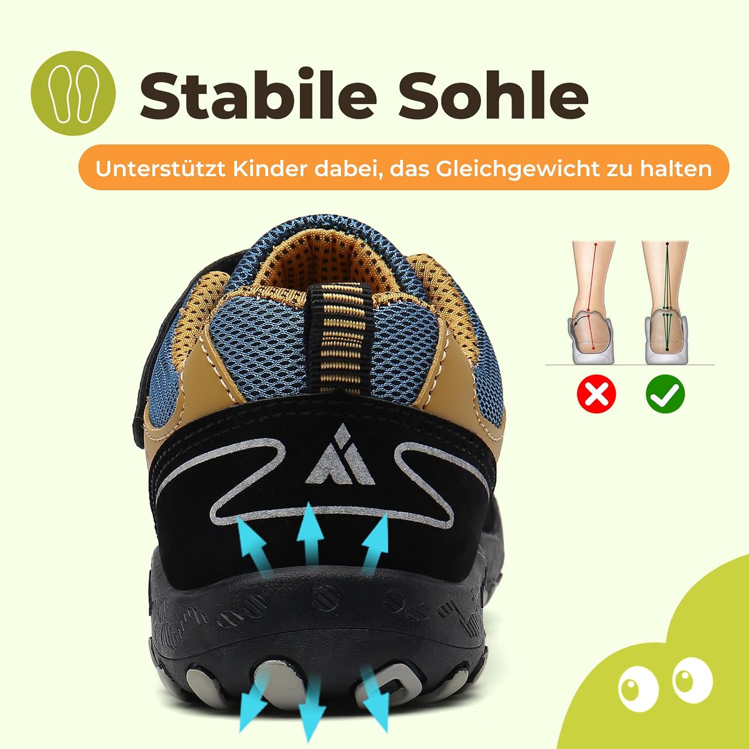 Detalle de Mishansha Unisex Kinder-Trekkingschuhe & Wanderschuhe (24–38)