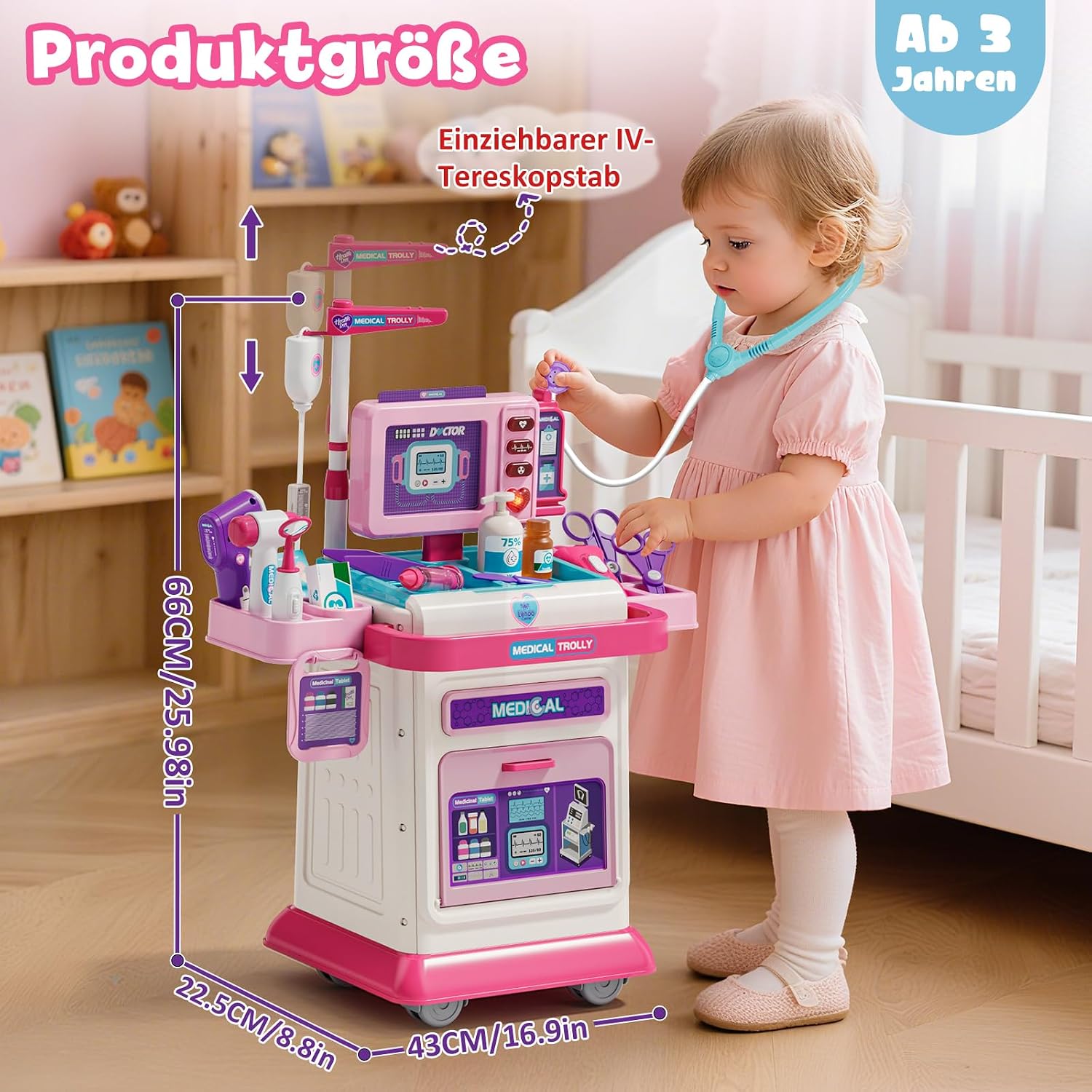 Detalle 2 de Lehoo Castle Arztkoffer Kinder 3 Jahre