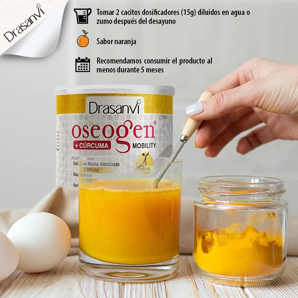 Thumbnail 5 de Drasanvi OSEOGEN Colágeno Marino Hidrolizado 🍊 300g, Huesos y Articulaciones