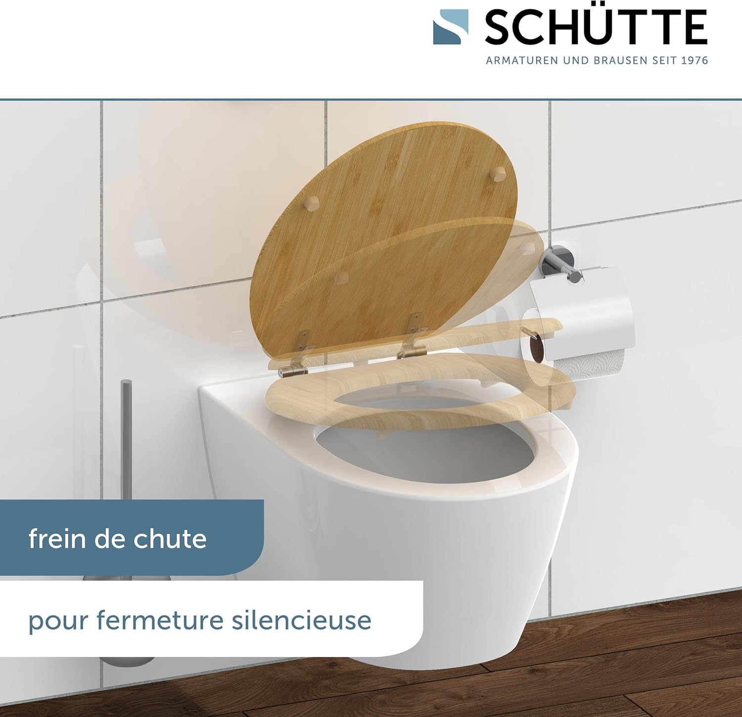 Thumbnail 2 de SCHÜTTE Abattant WC Bamboo avec frein de chute – durable et robuste, jusqu’à 150 kg