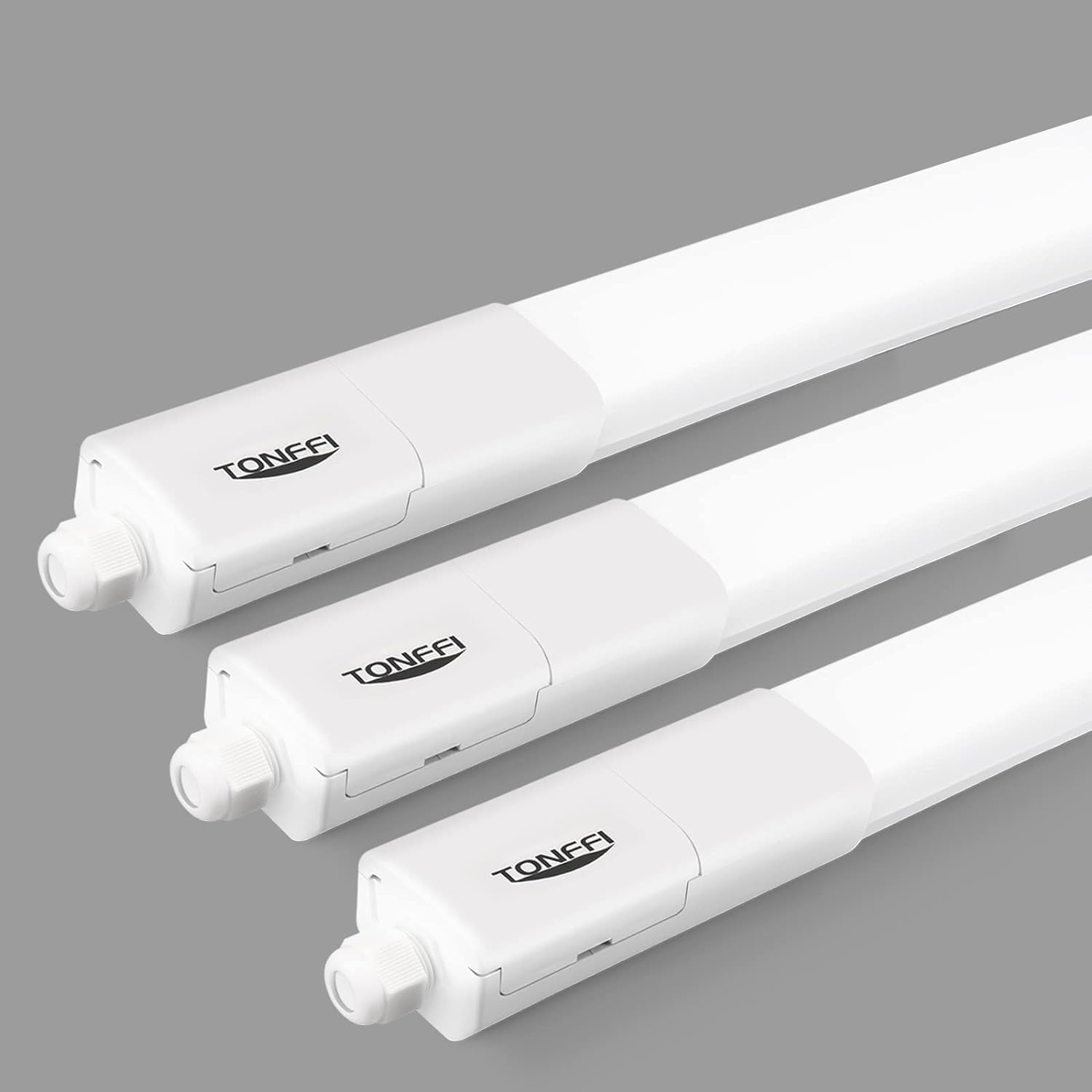 Detalle de TONFFI LED Feuchtraumleuchte 115 cm – 36W, 4100 lm, 4000K Neutralweiß, IP65, verknüpfbar