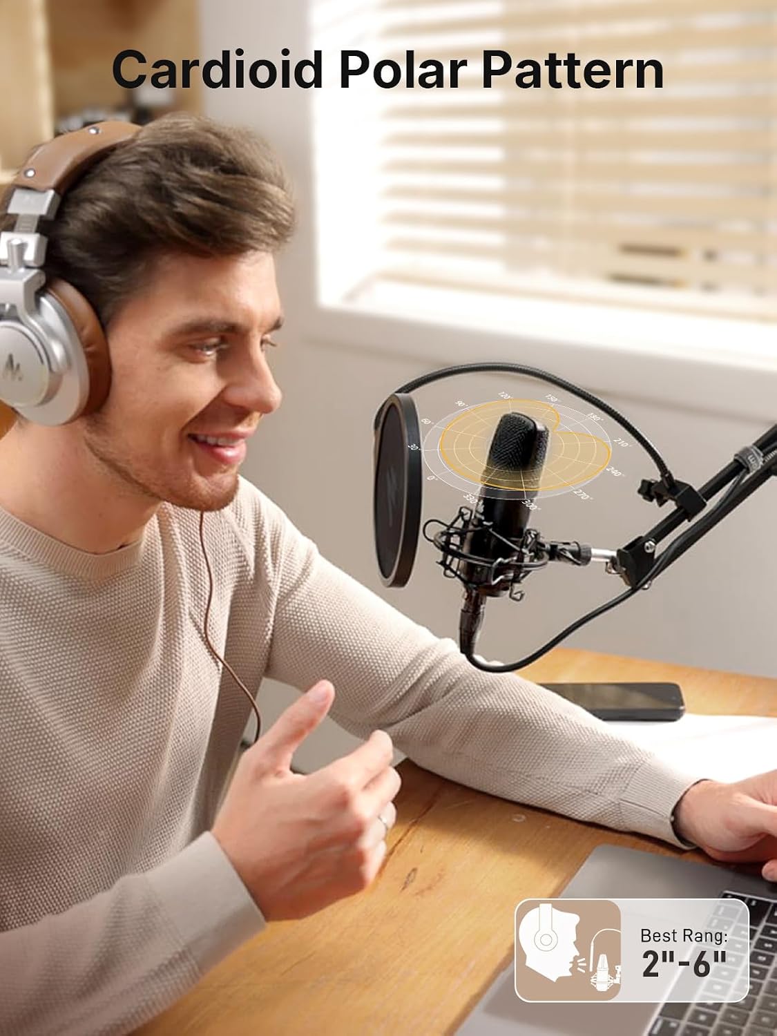 Thumbnail 6 de MAONO A04 Gen2 USB/XLR Condenser Microphone Kit, 192kHz/24-Bit