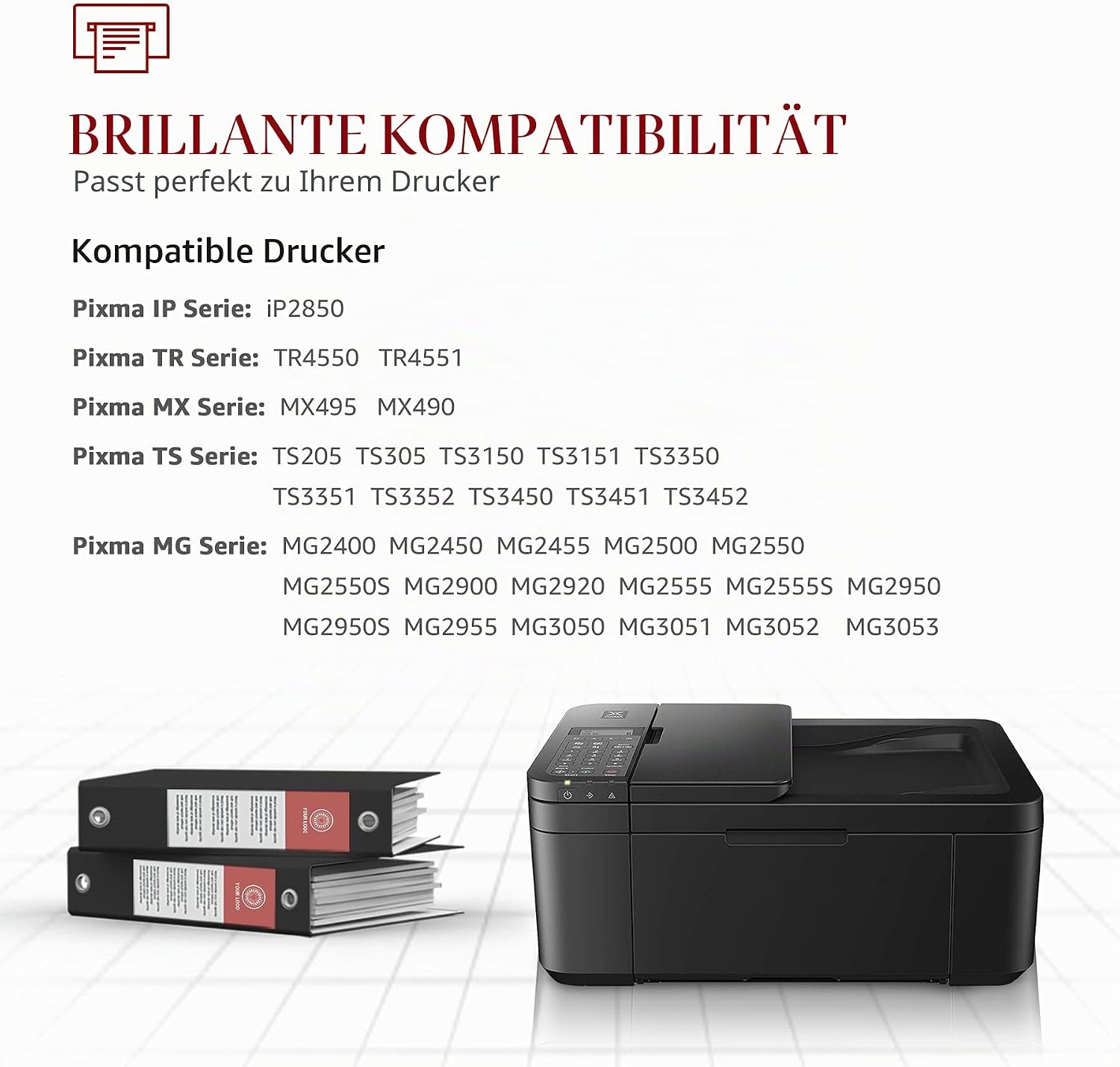 Detalle 2 de Toner Kingdom PG-545XL CL-546XL Schwarz/Gefärbt für Canon