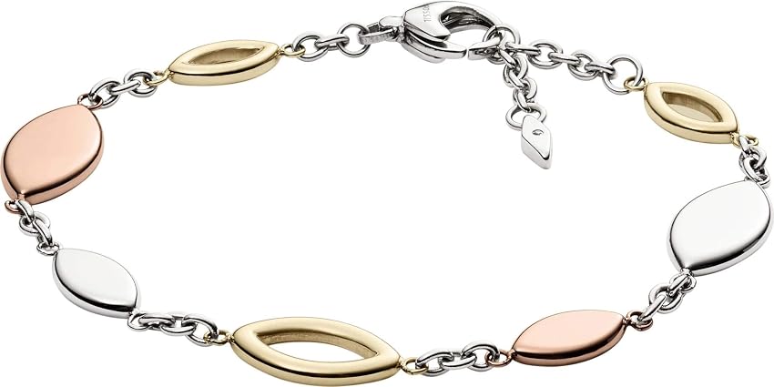 Thumbnail 1 de Fossil Pulsera All Stacked Up Mujer 👜 Piel Marrón