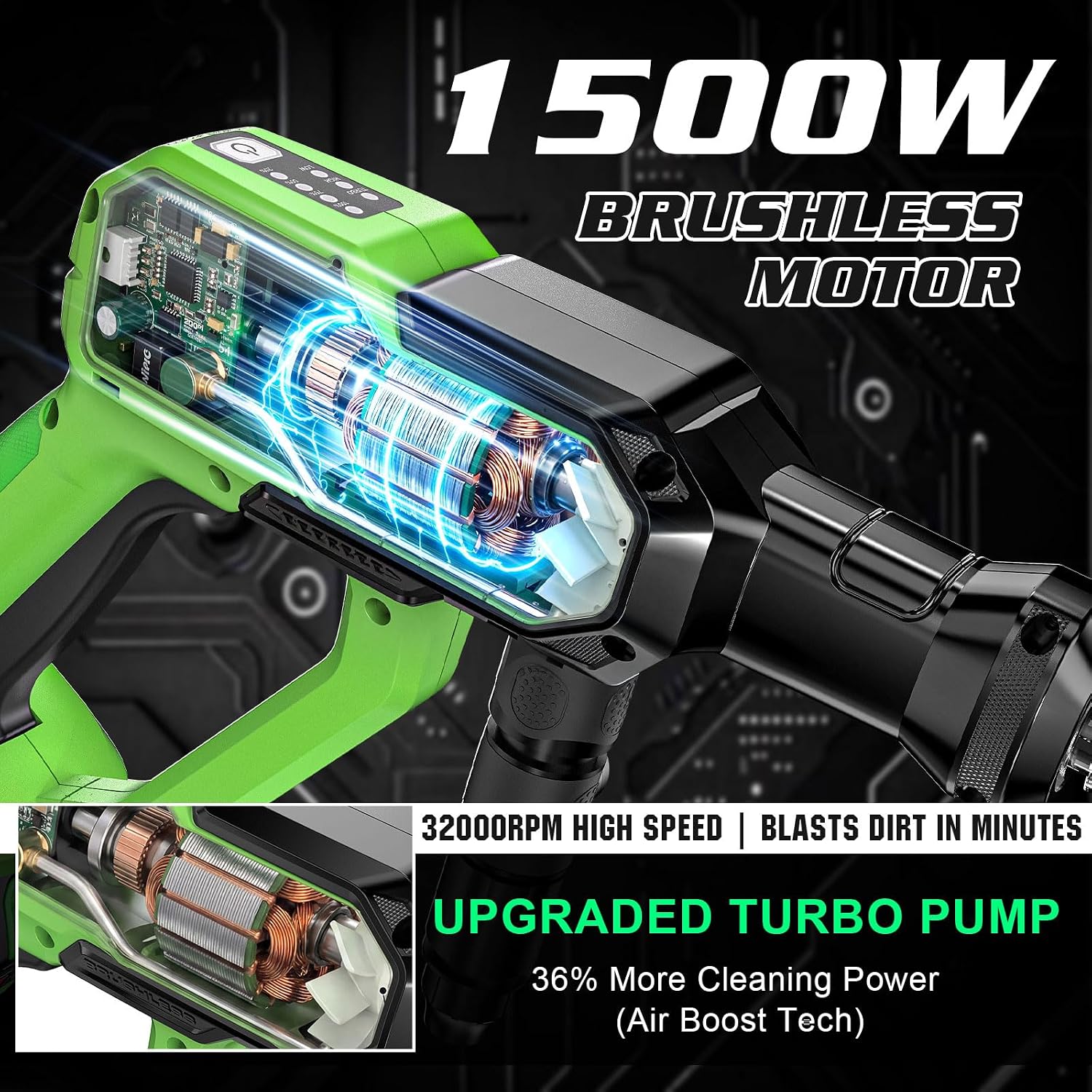 Thumbnail 1 de Cordless Power Washer with 1500W Brushless Motor