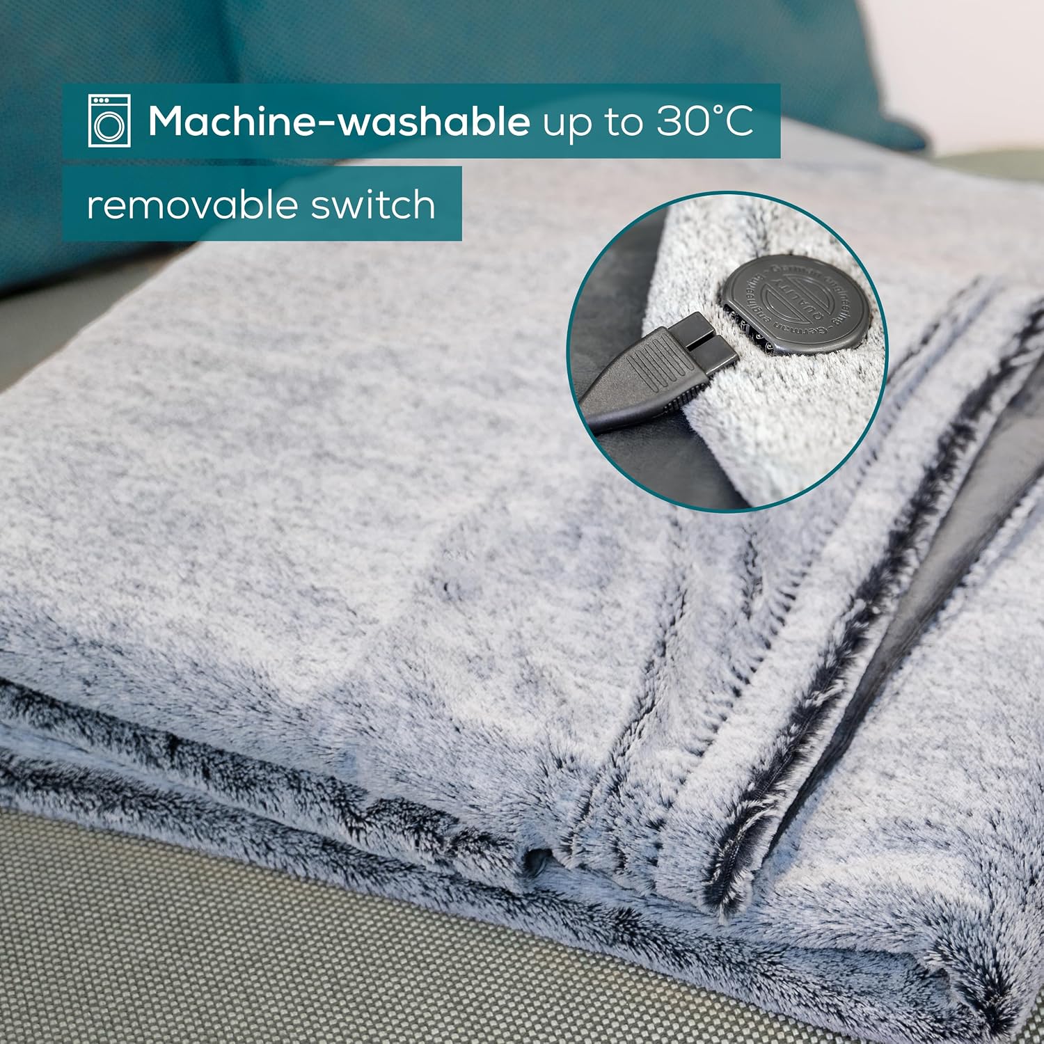 Thumbnail 6 de Beurer HD 75 Nordic Grey Electric Blanket: Warmth with Green Cred and Everyday Practicality