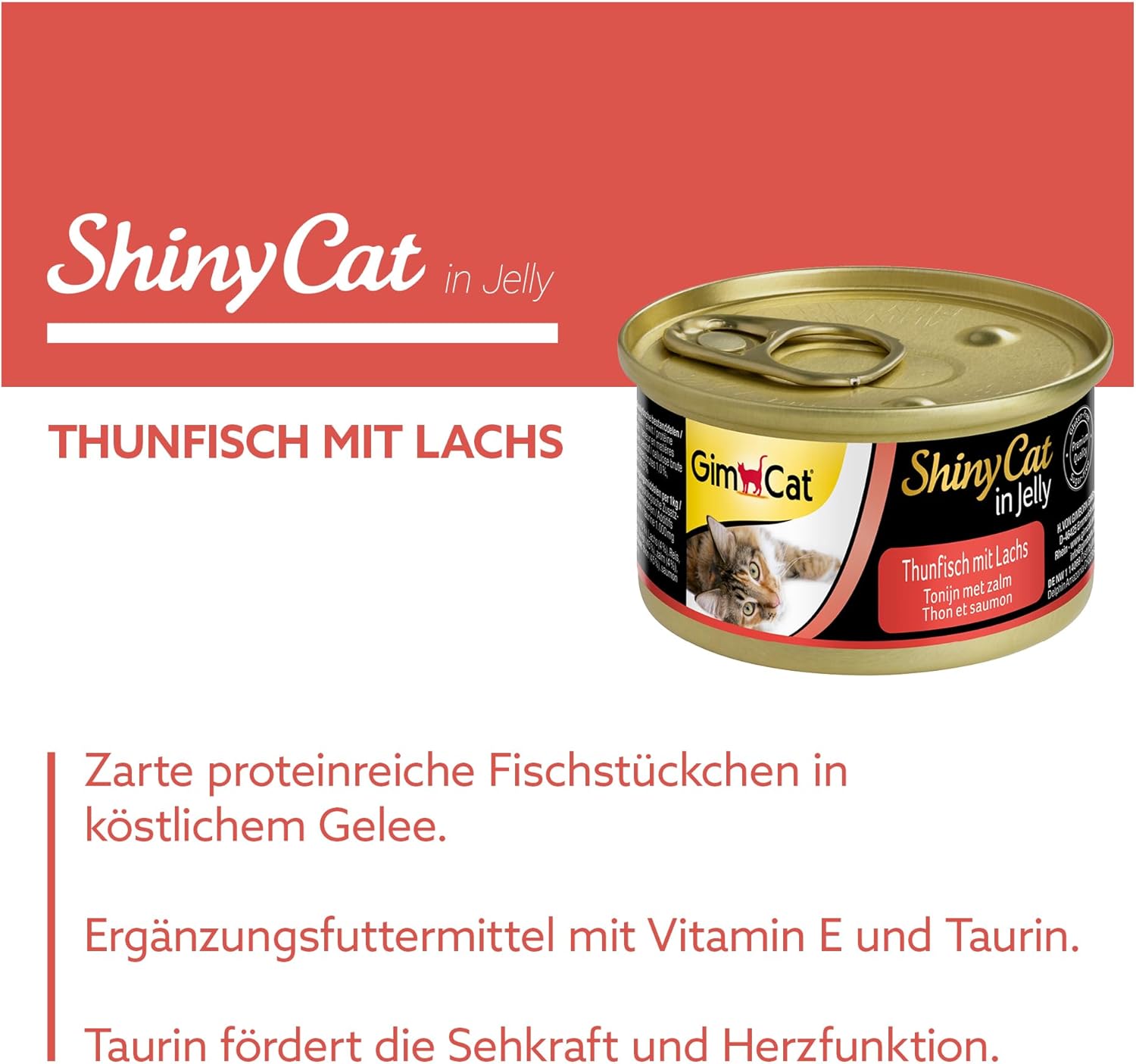 Detalle 2 de GimCat ShinyCat 24 Dosen Katzenfutter đ±