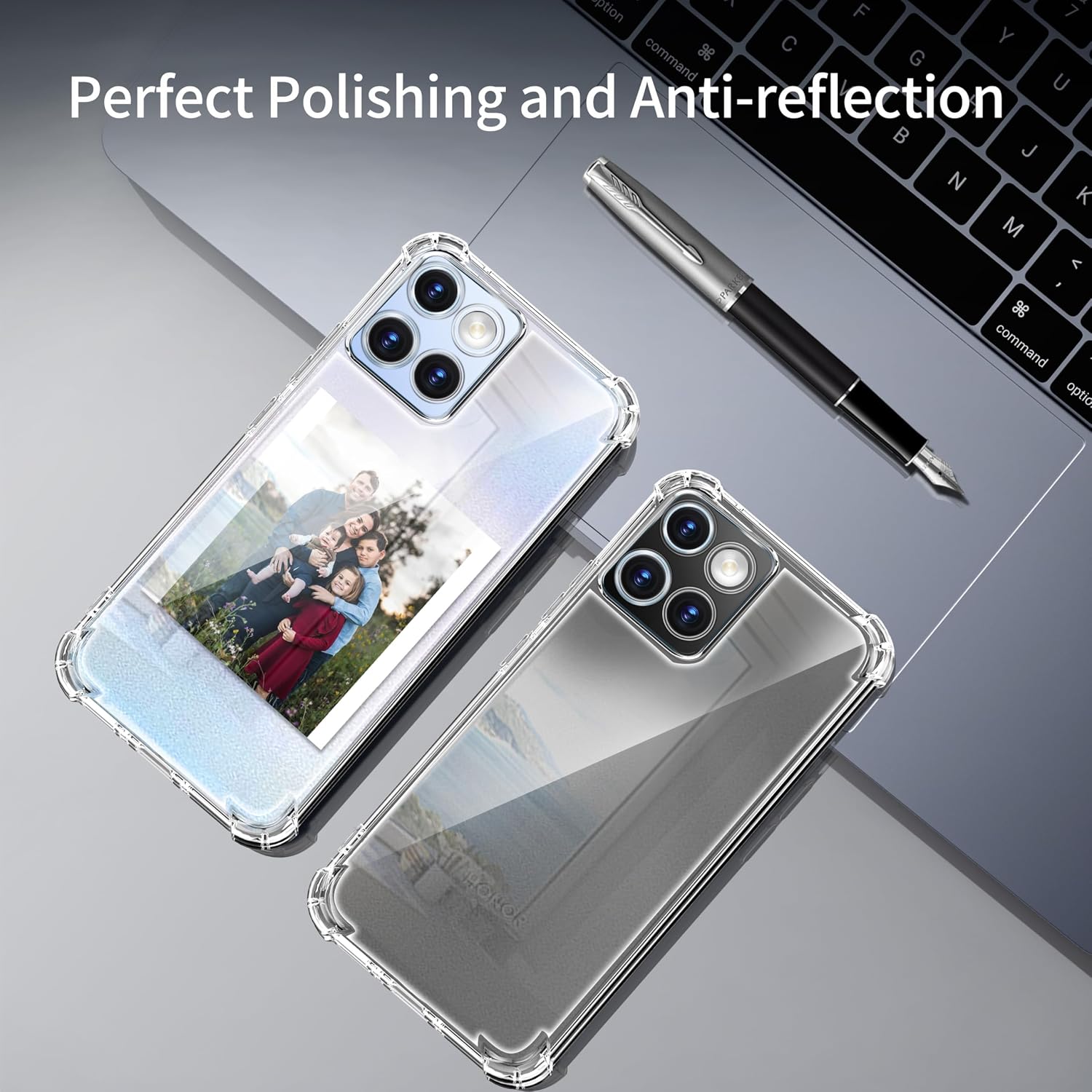 Detalle 2 de Tentoki Funda Transparente para Honor 70 Lite 5G y X8 5G
