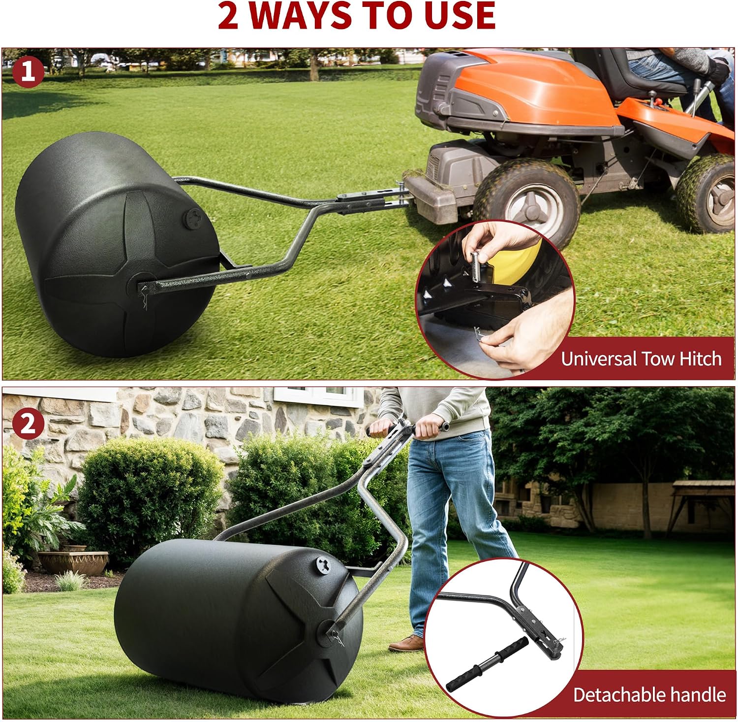 Detalle 2 de YITAMOTOR Lawn Roller 18" x 24