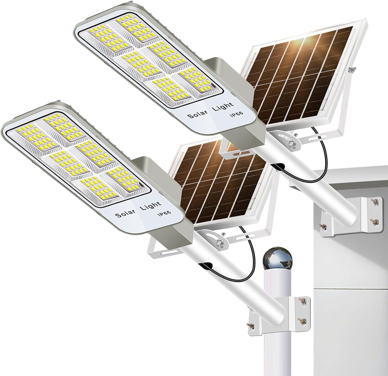 Detalle de WILLMIND WILLMIND-XTD2 Solar Street Lights, 2-Pack with Motion Sensor and Remote