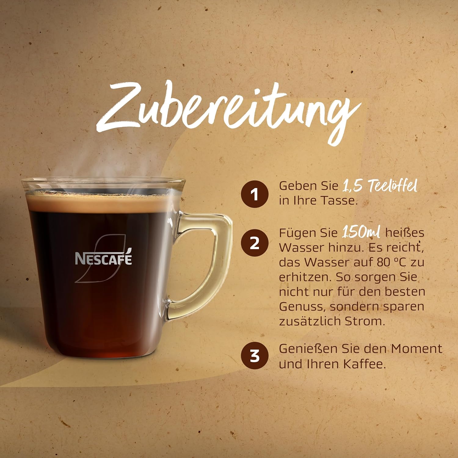 Detalle de NESCAFÉ GOLD Crema Kräftig & Schonend geröstet – löslicher Bohnenkaffee, 200 g
