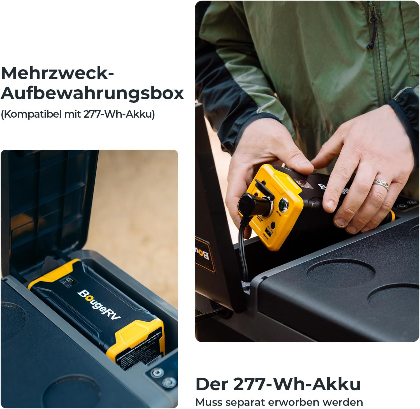 Thumbnail 2 de BougeRV CRPRO Kompressor Kühlbox 12V (12/24V DC & 110–240V AC), 29 Liter, -22 bis 10 °C