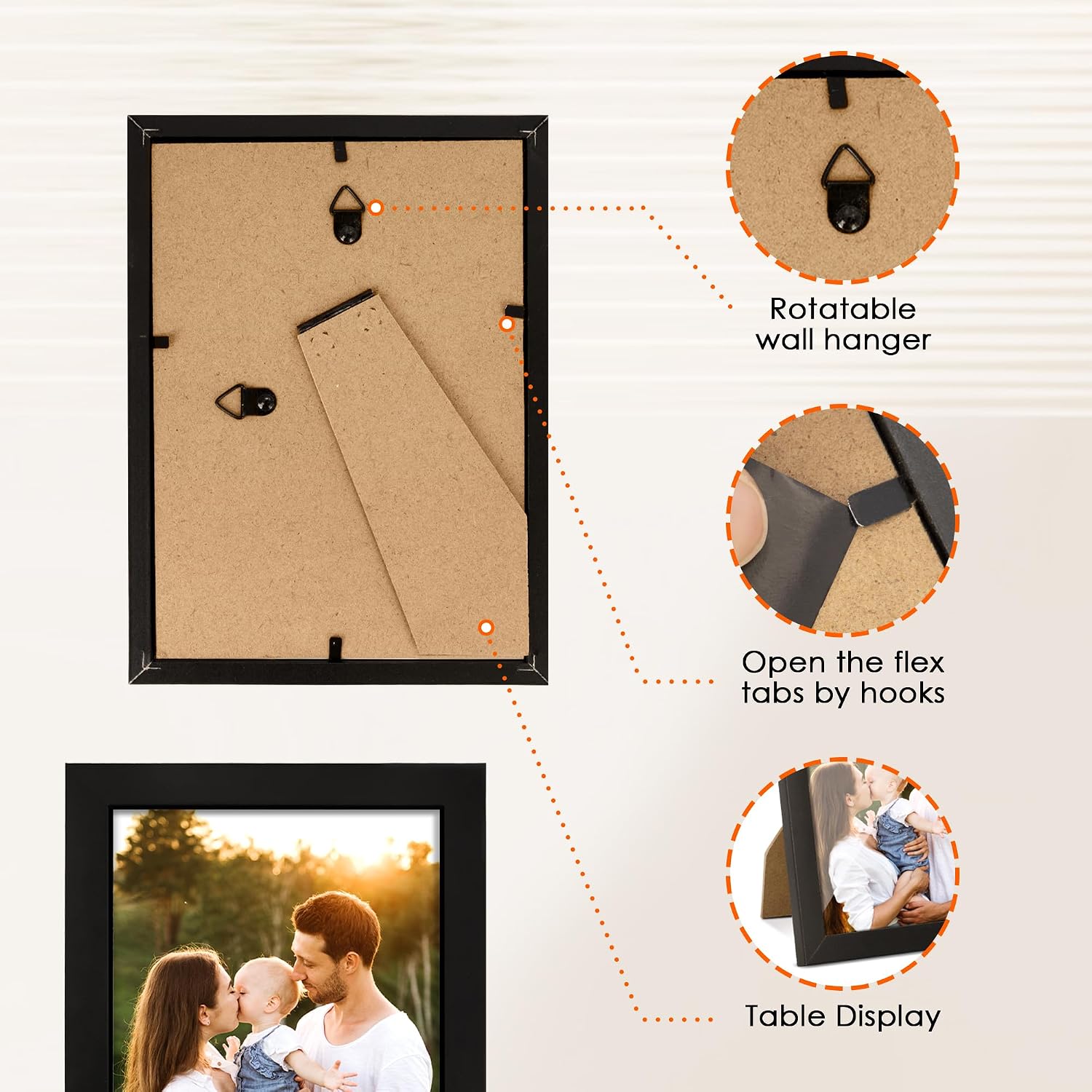 Thumbnail 4 de FIXSMITH 4x6 Picture Frame Set of 10