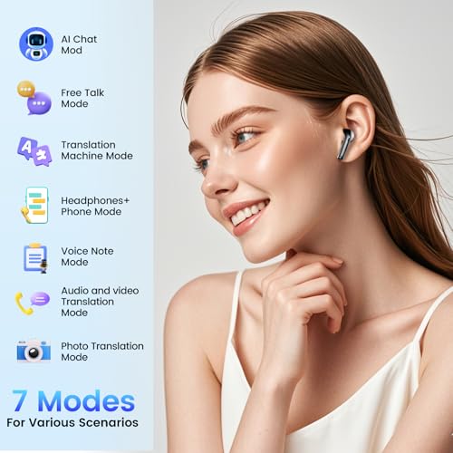 Detalle de AI Traducteur Vocal Bluetooth 5.4 avec 164 langues
