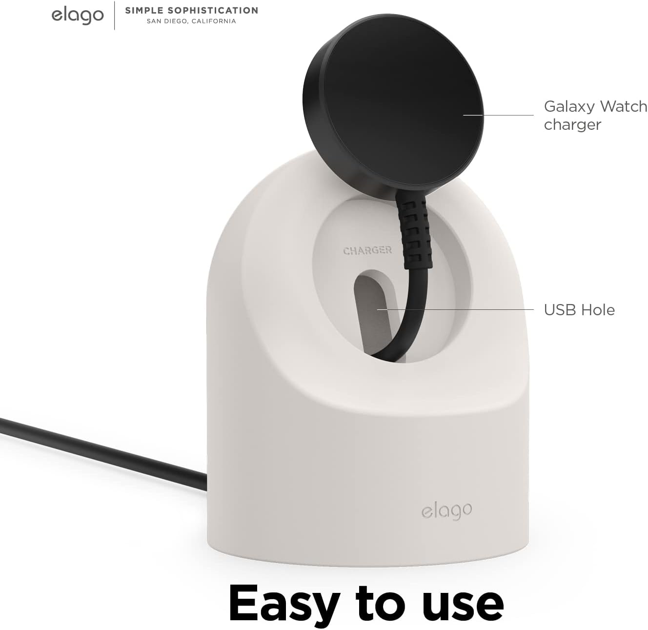 Thumbnail 3 de elago GWT2 Support de charge pour Samsung Galaxy Watch 40/44/45mm