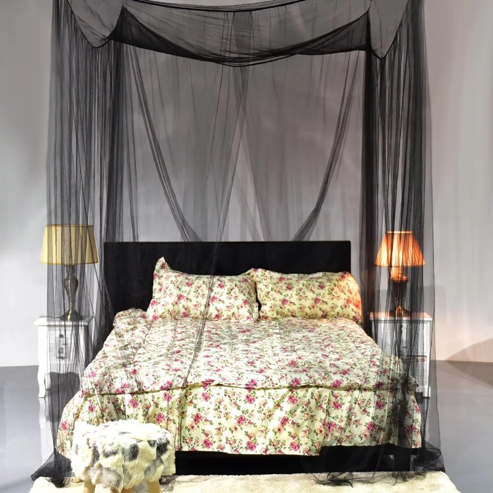 Thumbnail 6 de Aoreun S-black WZ muggennet voor tweepersoonsbed, zwart polyester, 240 x 210 x 190 cm