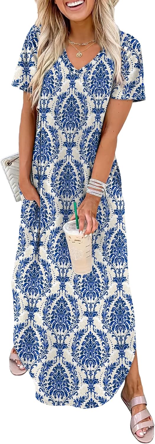 Thumbnail 6 de WIHOLL Women's Summer Maxi Dress with Pockets