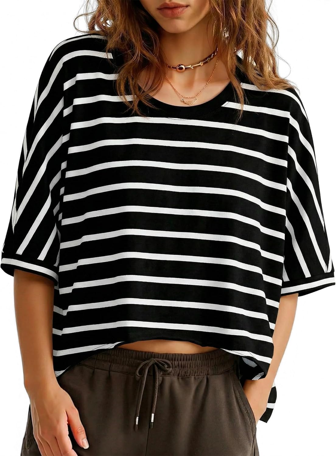 Thumbnail 5 de Tankaneo Women's Oversized Cropped Tee