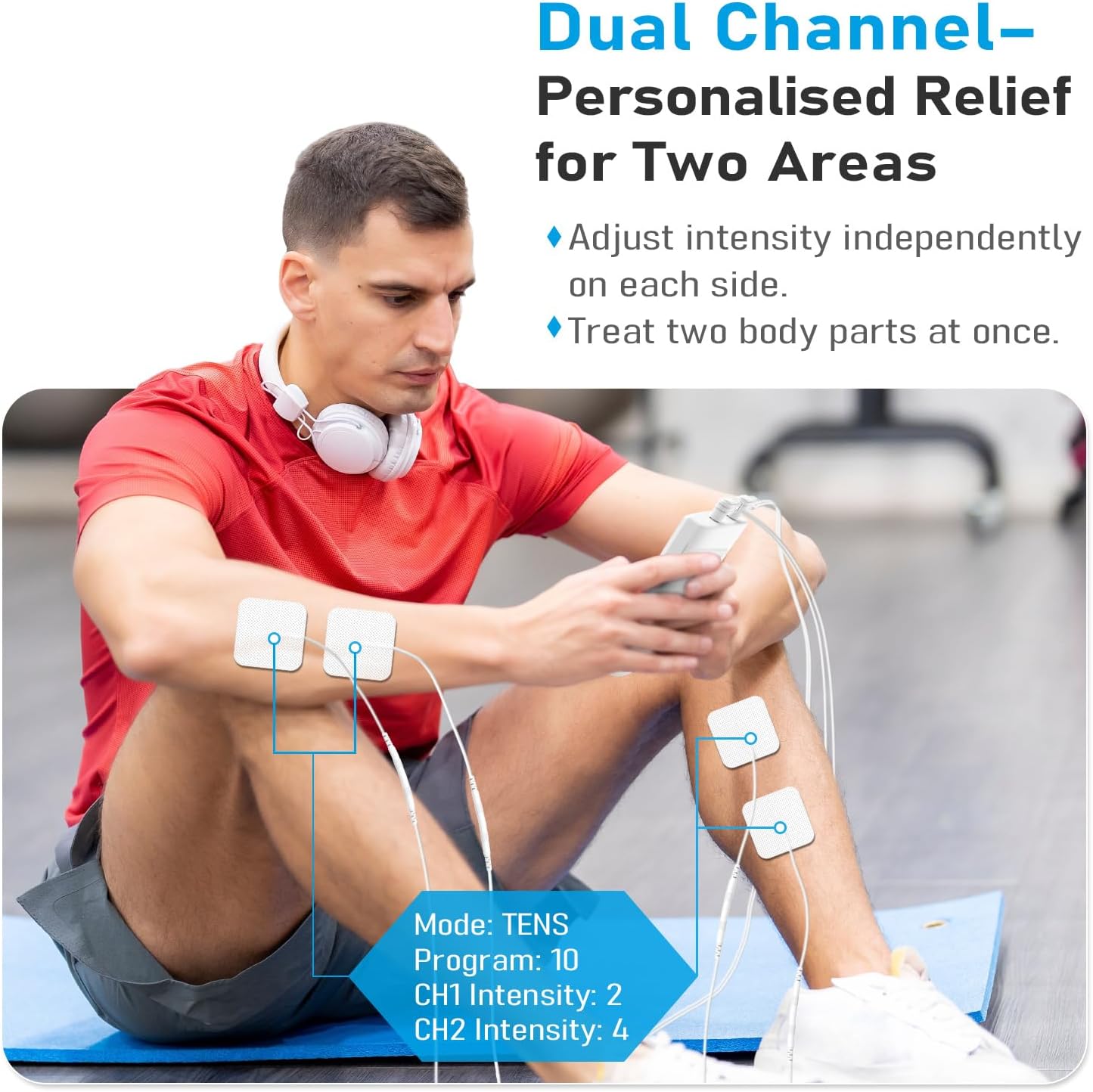Thumbnail 4 de GHTENS Rechargeable TENS Machine 80 programmes