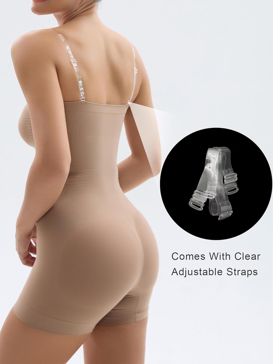 Thumbnail 3 de SHAPERX Strapless Shortie Bodysuit Medium-Strong Control