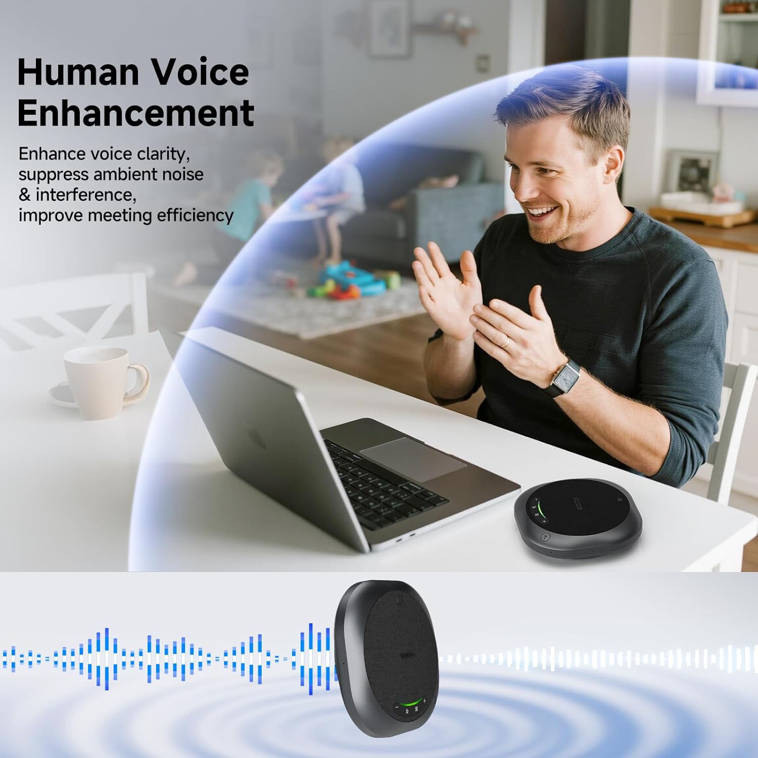 Thumbnail 5 de SVBONY SVHub Omni2P conference speaker with 6 mics