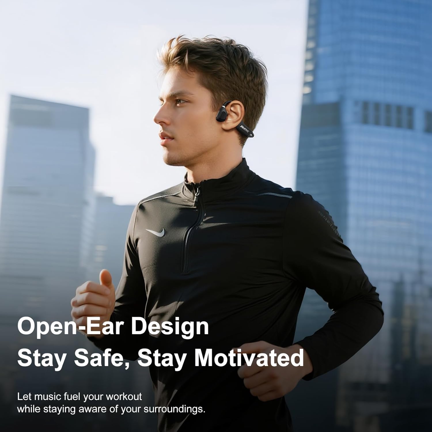 Detalle 2 de Jamsync Open Ear Headphones: Open-Ear Run-Ready Bluetooth Headphones with 14-Hour Battery