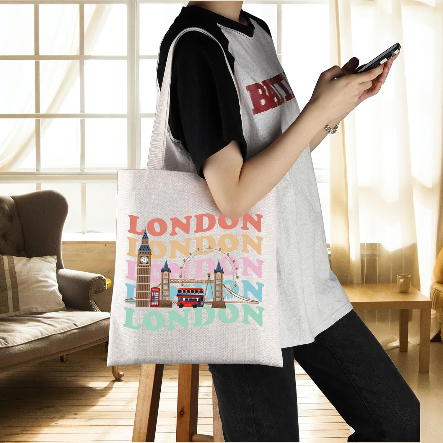 Thumbnail 6 de TSOTMO London travel tote bag 37 cm