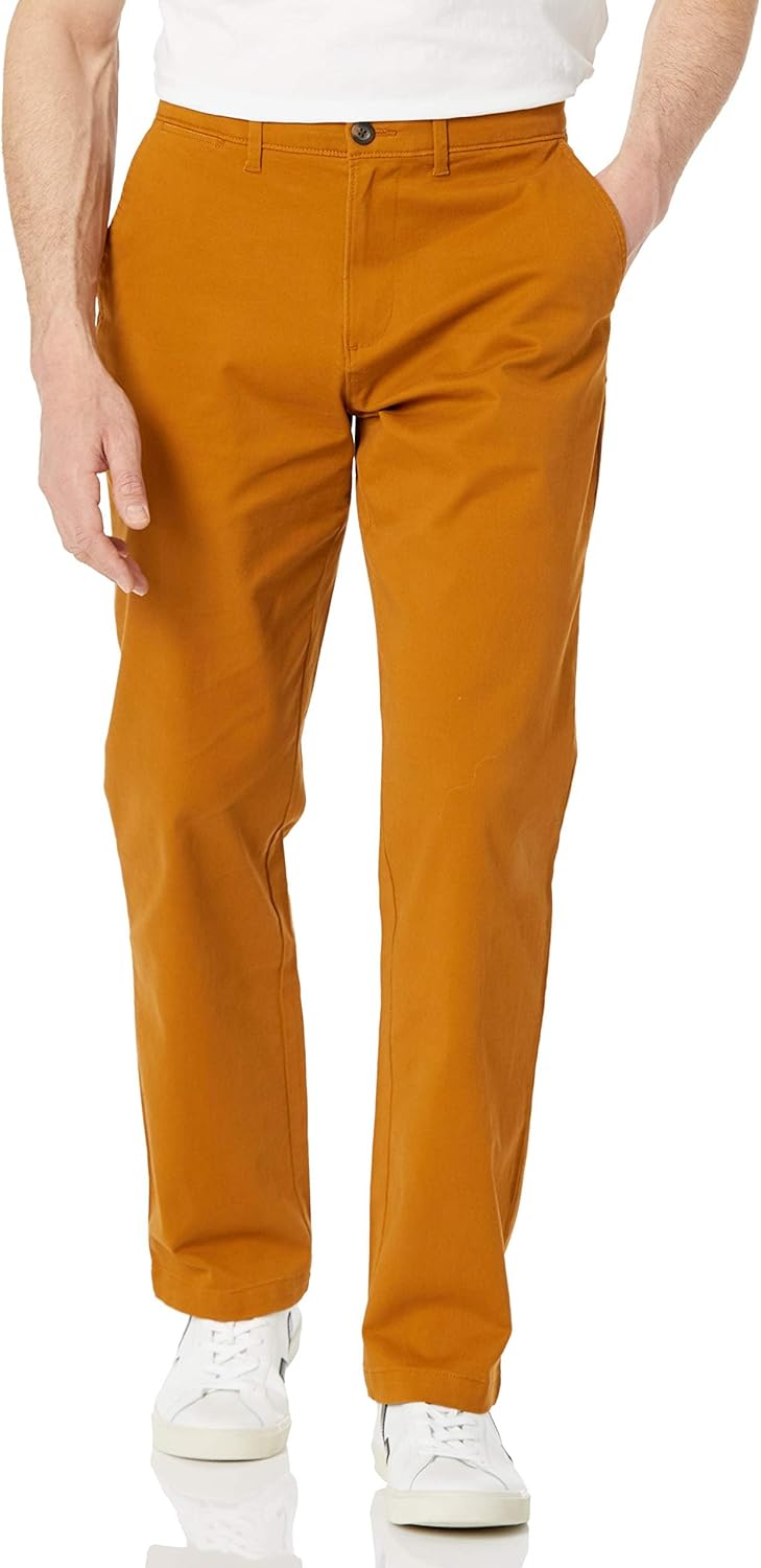 Thumbnail 5 de Amazon Essentials Men’s Classic-Fit Casual Stretch Chino Trousers (Cotton Twill in Stone/Caque)