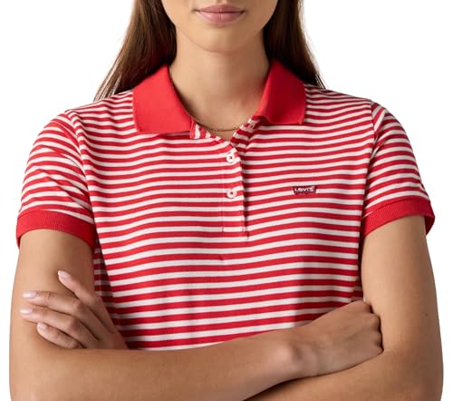 Detalle de Levi's Lse Hm Polo Marigold Stripe Mars, XS: polo ligero con detalles emblemáticos