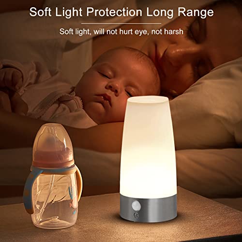 Detalle 2 de WARMTUYO Nachtlicht mit Bewegungsmelder 2er Set – kabellos, PIR-Sensor, 3 Modi