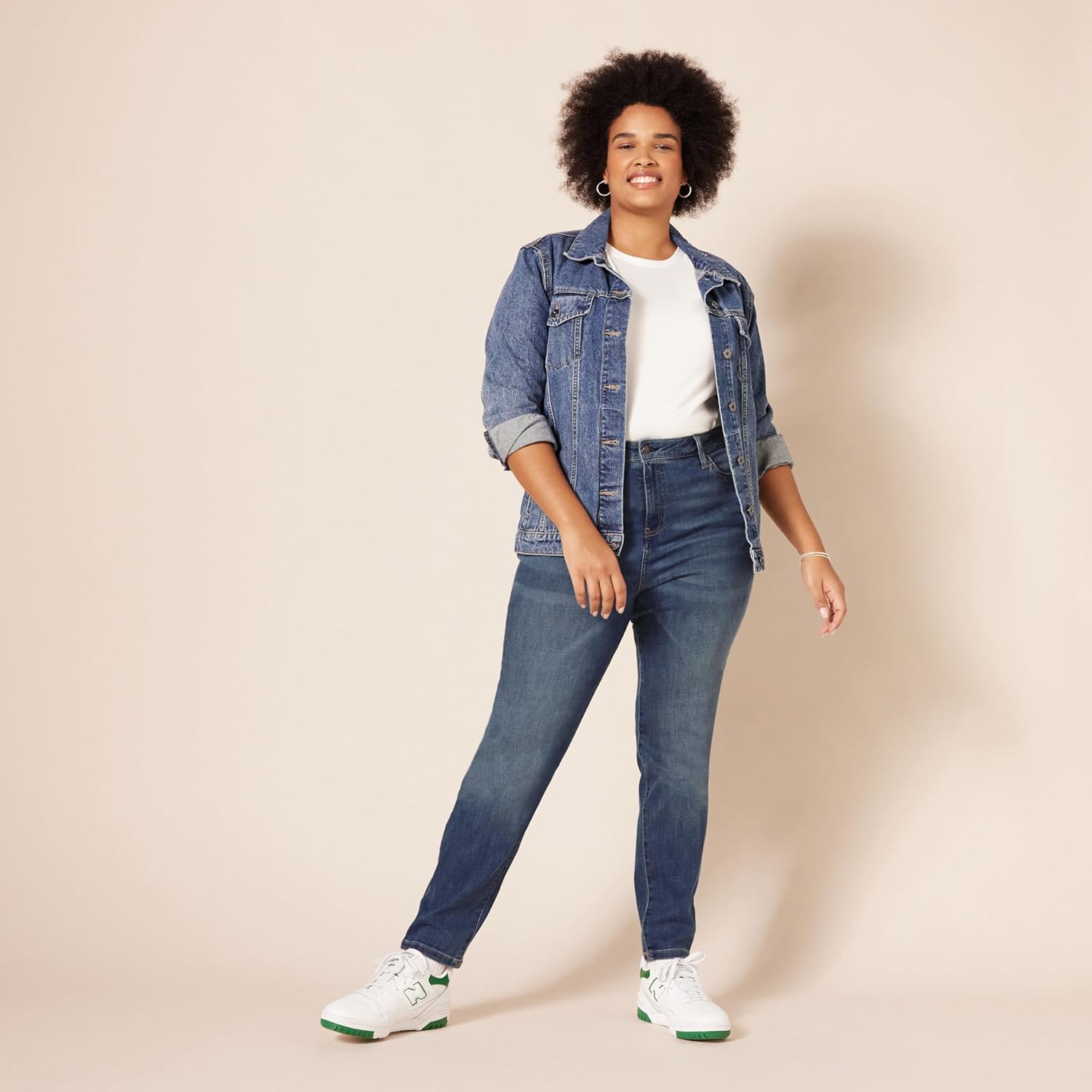 Thumbnail 6 de Amazon Essentials Femme Jean Skinny Taille Haute – Couleurs abandonnées