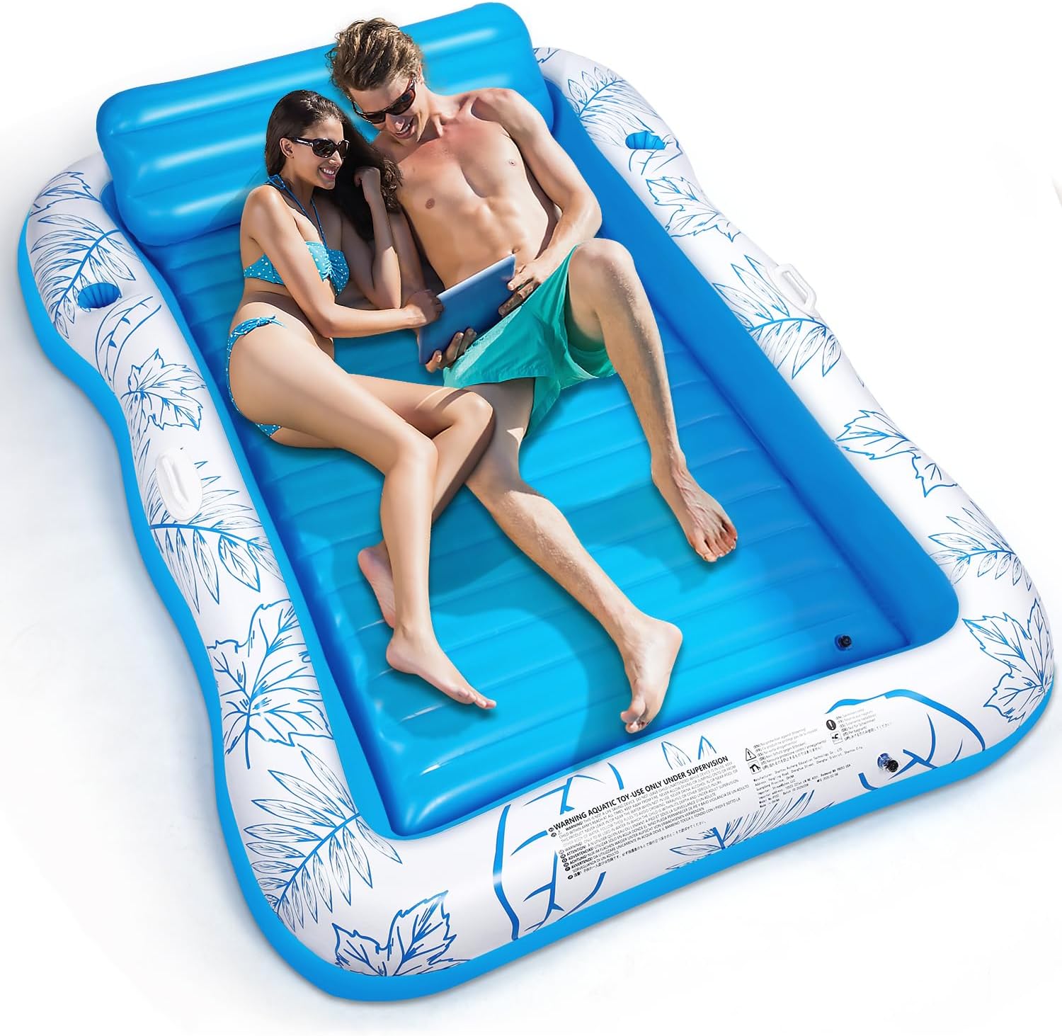 Thumbnail 6 de BAIAI Inflatable Adult Pool Lounger Float - Large Beach Sun Tanning Float