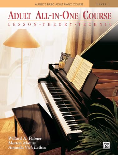 Detalle de Alfred's Basic Adult All In One Course 1: Lesson-Theory-Technic: Level 1 by Alfred Music