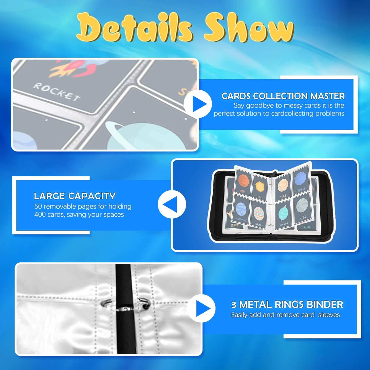 Thumbnail 3 de Sammelkarten Album 50 Seiten 400 Karten