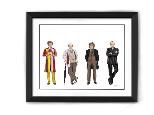 Detalle de Dr Who Art Prints – A4 Set of 3 (14 Doctors) by Generic