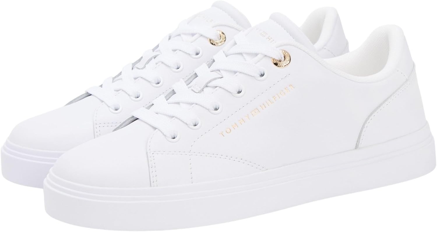 Thumbnail 2 de Tommy Hilfiger TH Feminine Cupsole Leather Fw0fw09105, Basso Top Donna