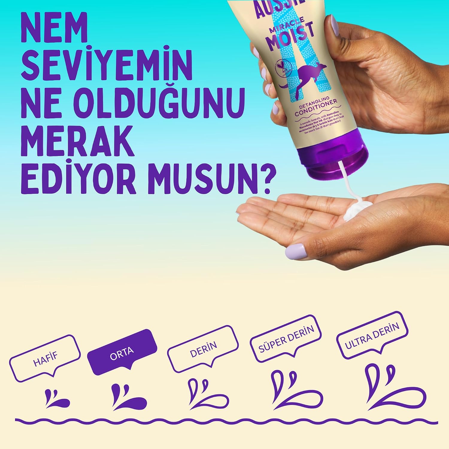Detalle 1 de Aussie Miracle Moist Detangling Conditioner 1000ml
