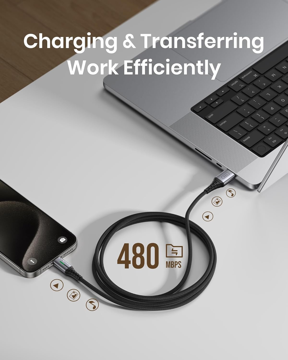 Thumbnail 6 de INIU USB C Cable 1m 3.1A Fast Charge