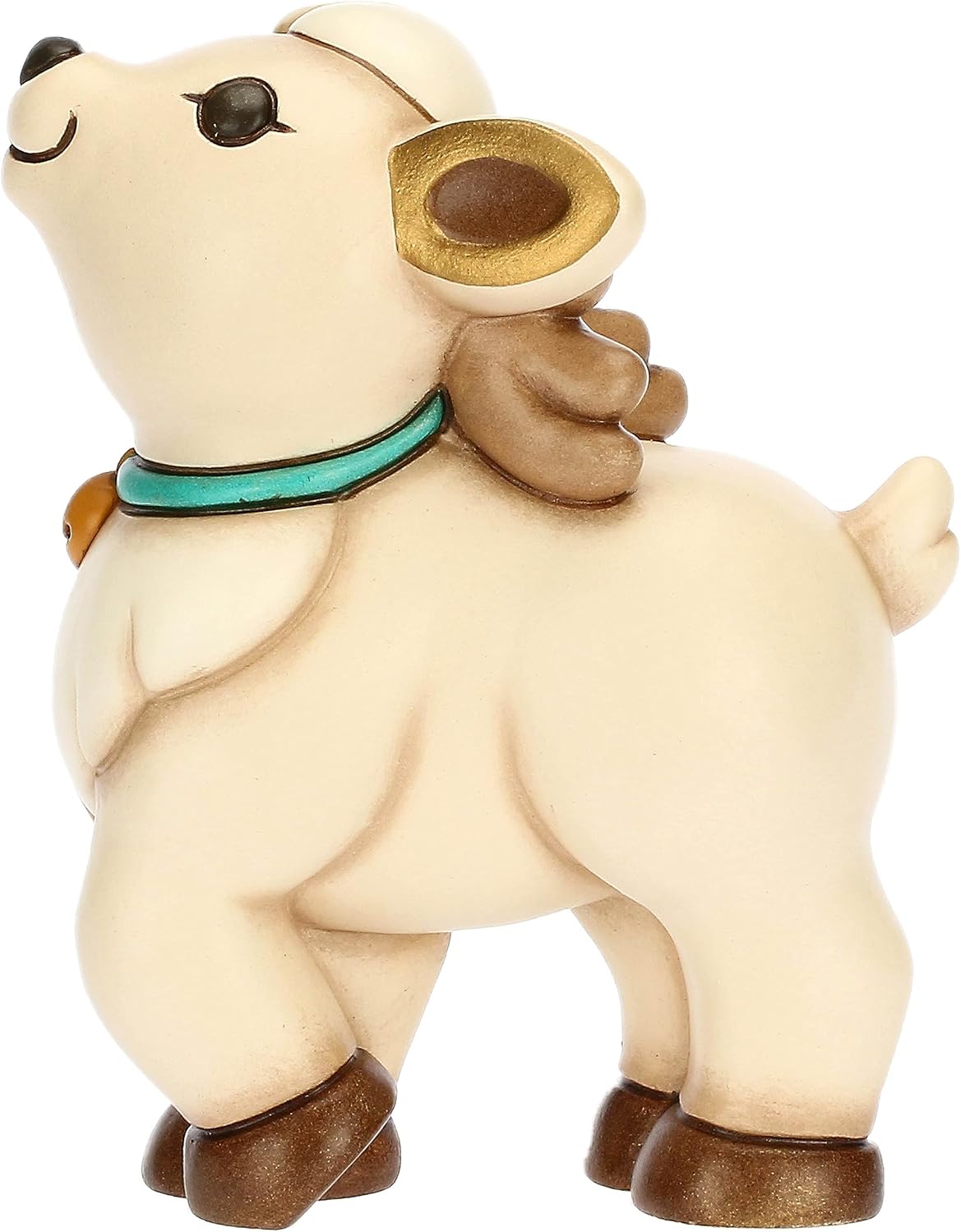 Detalle 2 de THUN Renna Robin in ceramica decorata 9,2×6×12,5 cm