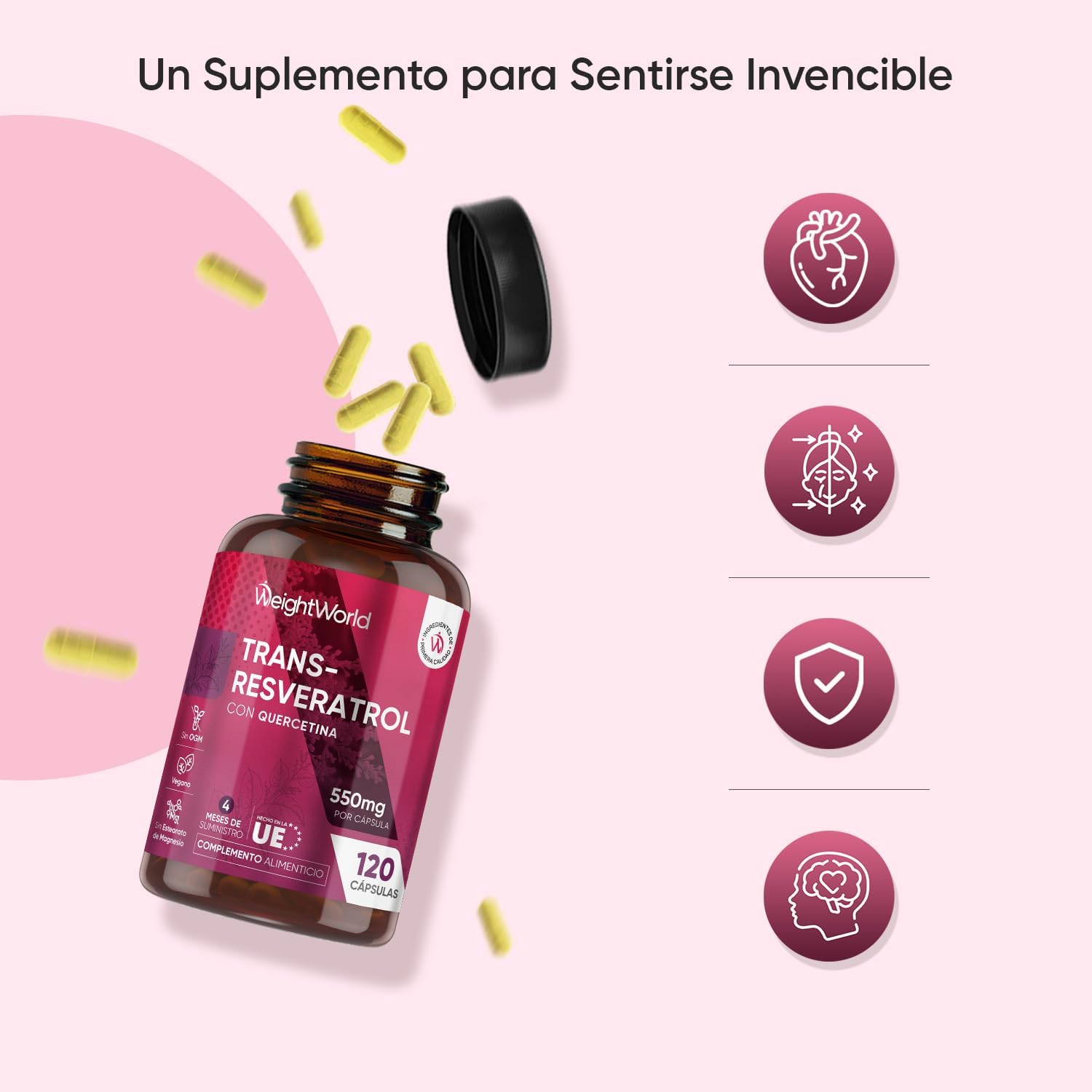 Thumbnail 2 de WeightWorld Trans Resveratrol 550 mg